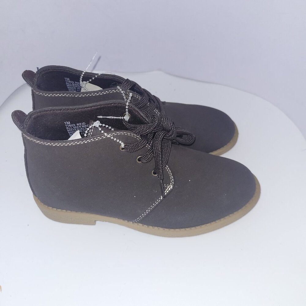 Scott David Chukka Boots Kids size 1M *Dress Boots* Brown Boys Boots